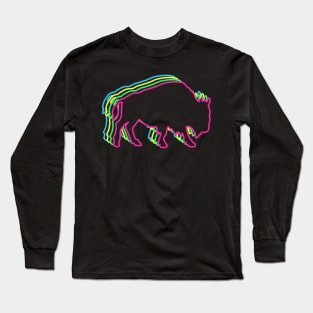 Buffalo 80s Neon Long Sleeve T-Shirt